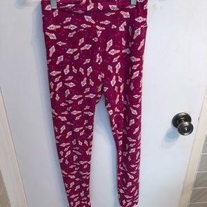Fuchsia LLR Ice Cream OS leggings